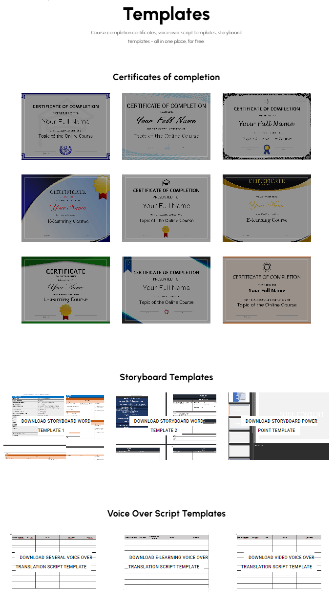 Templates - elearningspread.com
